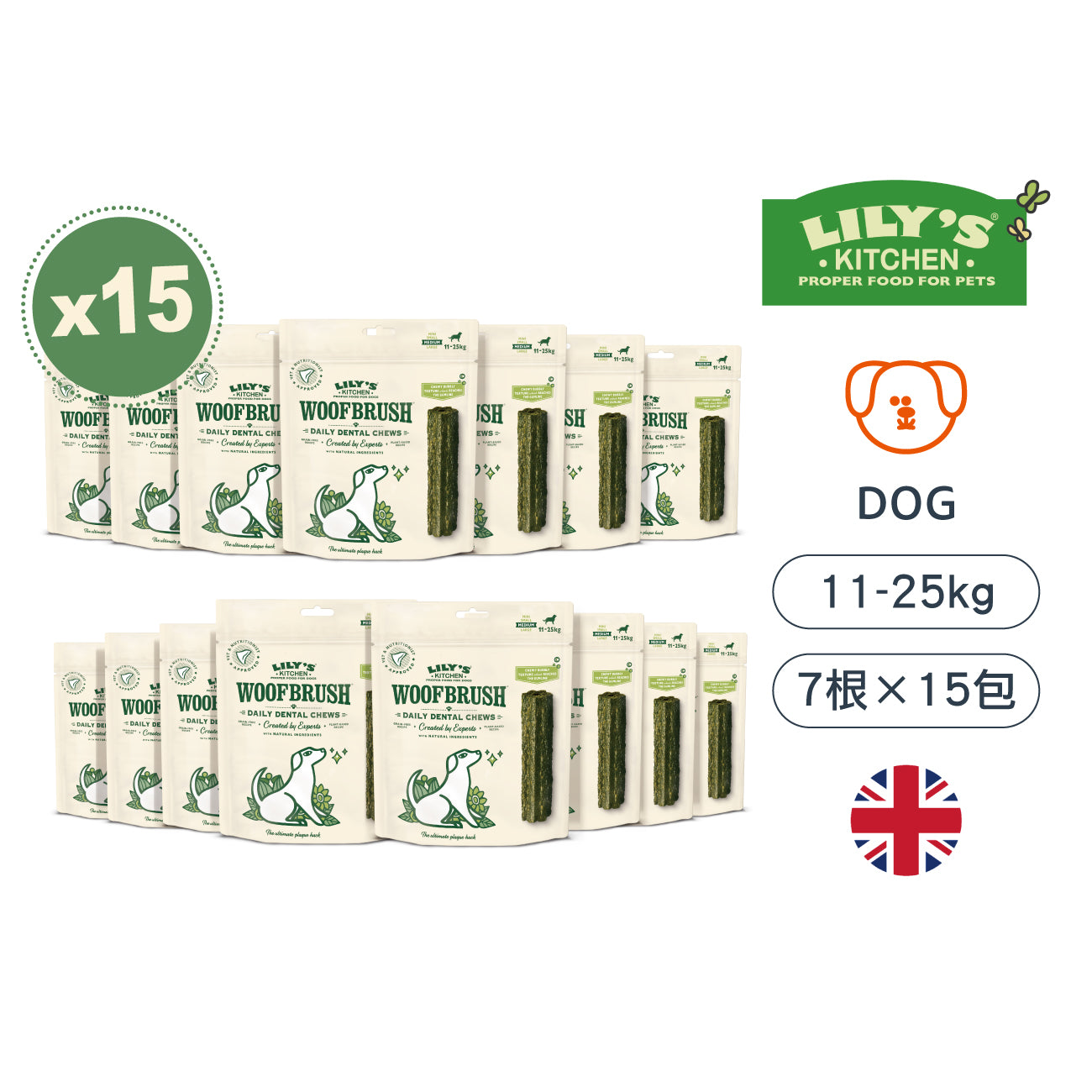 十五包VIP組🦷中型沃夫潔牙棒(犬)