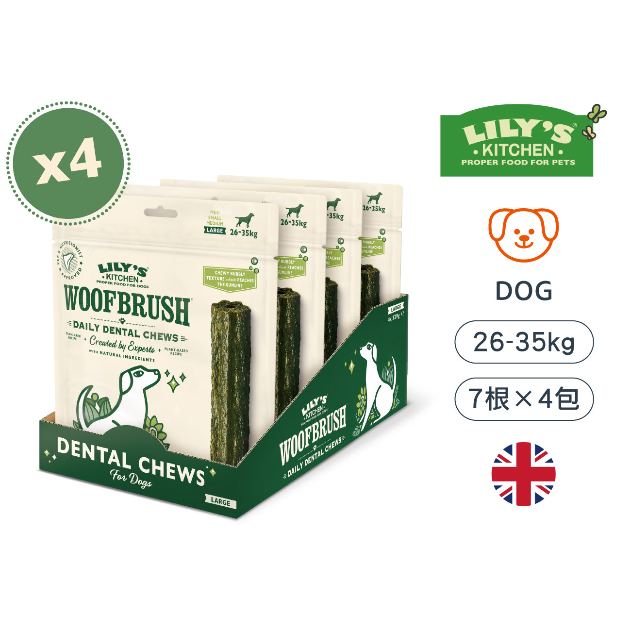四包包月組🦷大型沃夫潔牙棒(犬)