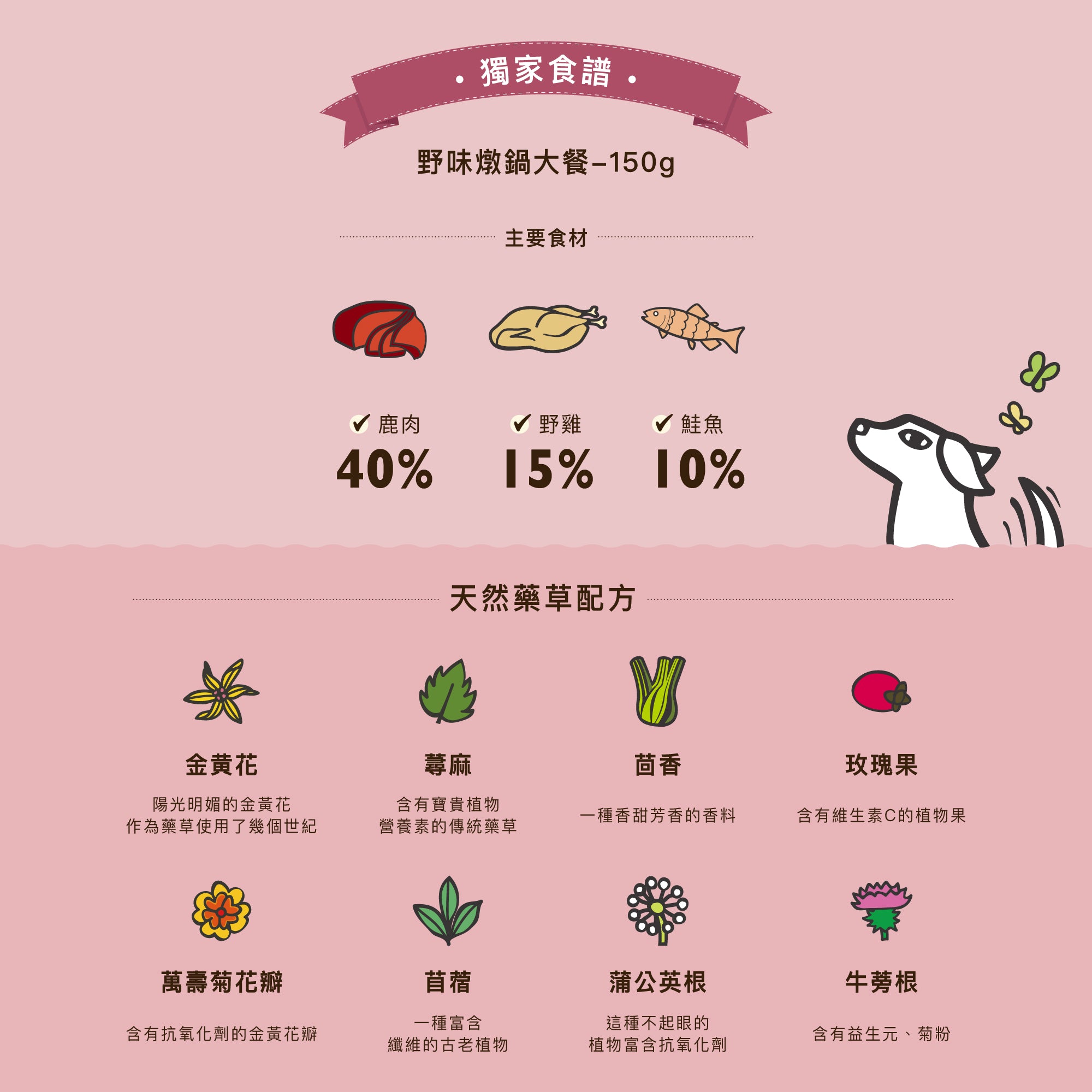 野味燉鍋大餐(犬) 150g