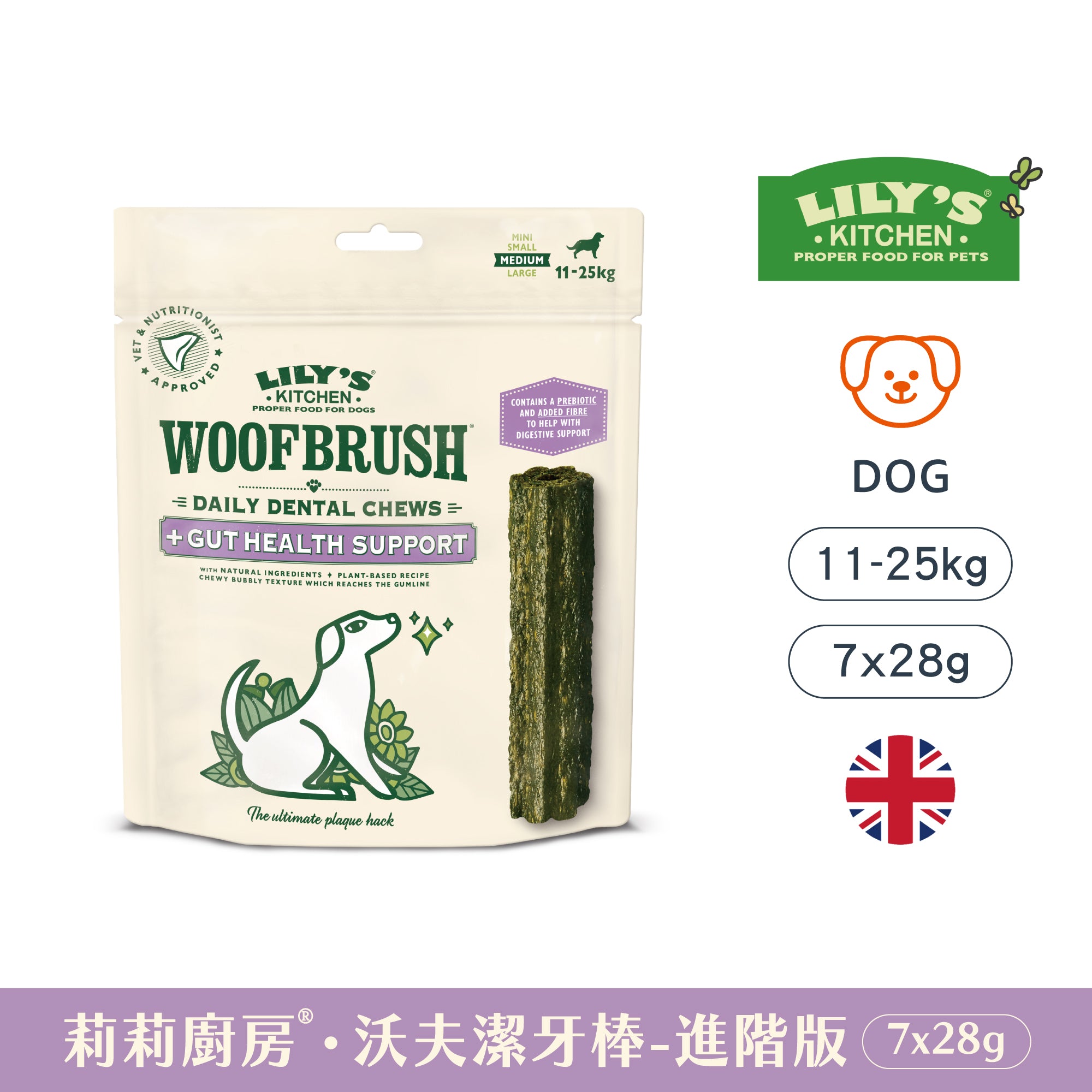 三包組🦷腸胃中型沃夫潔牙棒(犬)