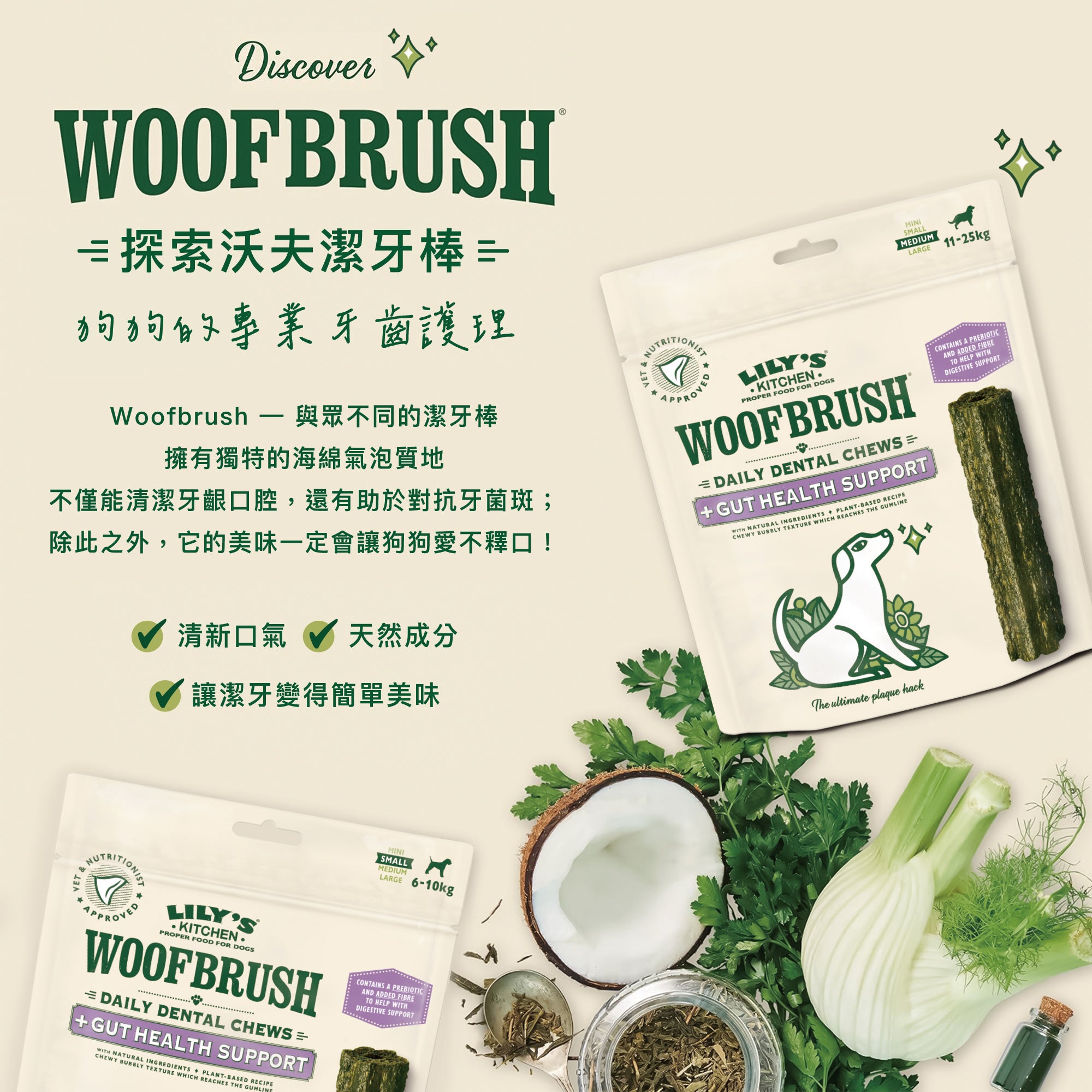 五包組🦷小型沃夫潔牙棒(犬)