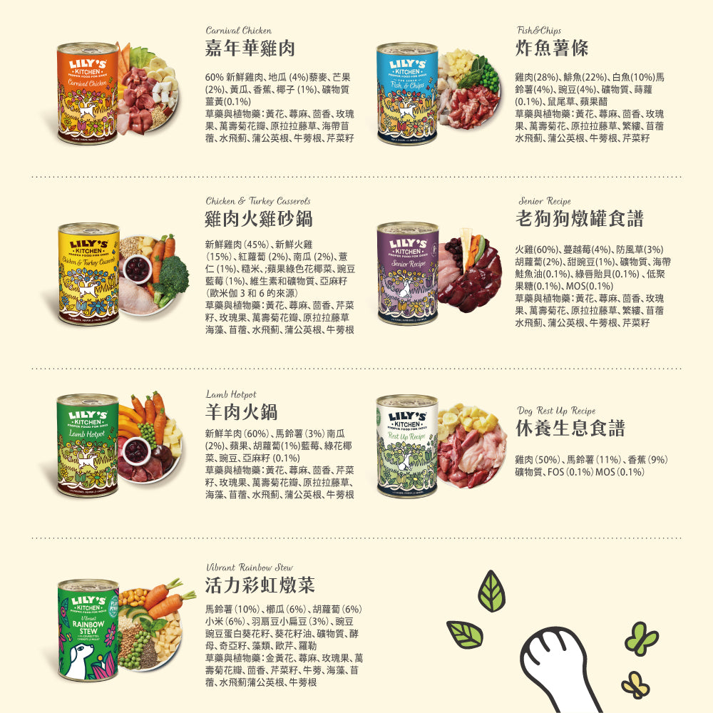 莉莉廚房® 400g犬主餐罐聖誕派對組 (此為預購限量商品,12/15號後出貨)