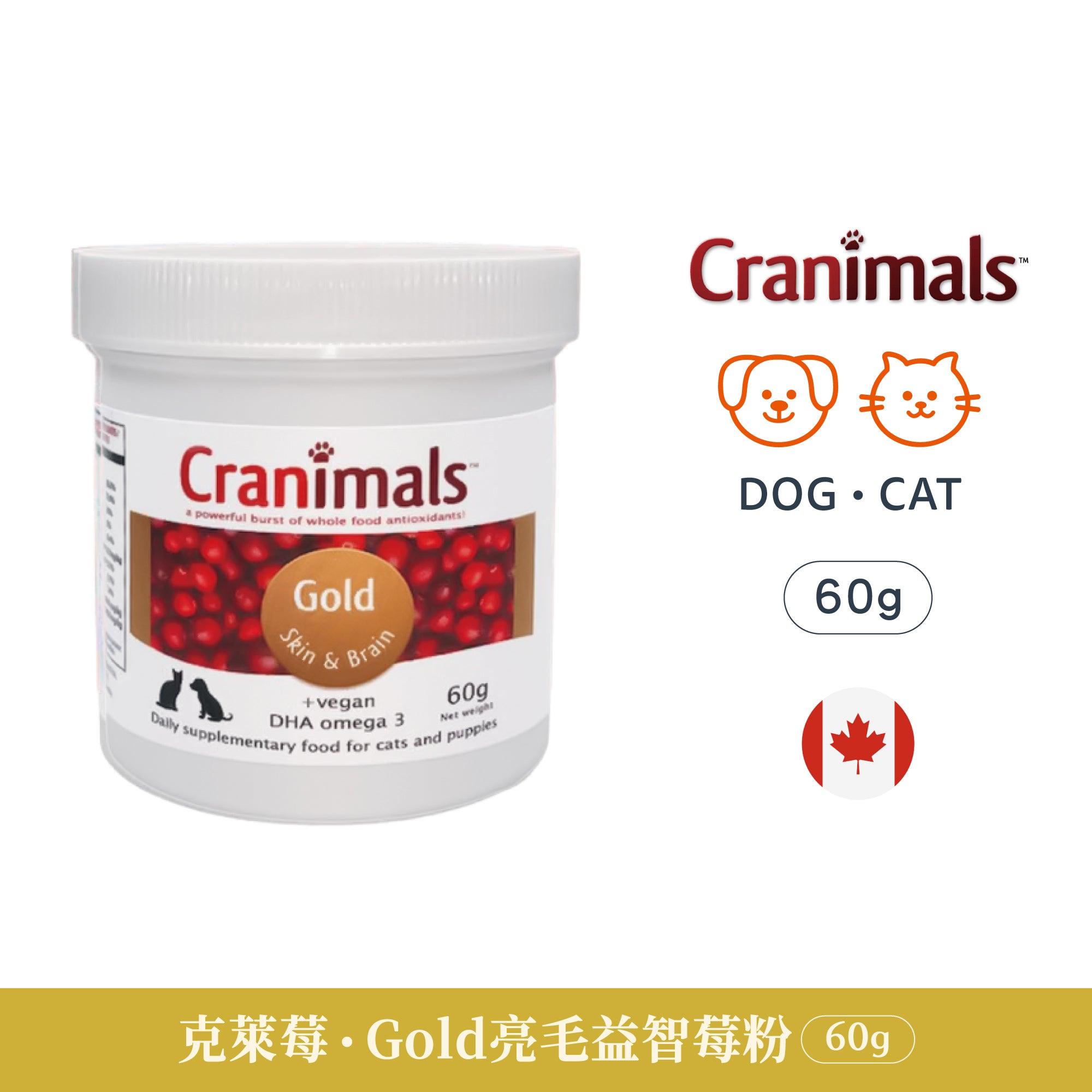 Gold 亮毛益智莓粉