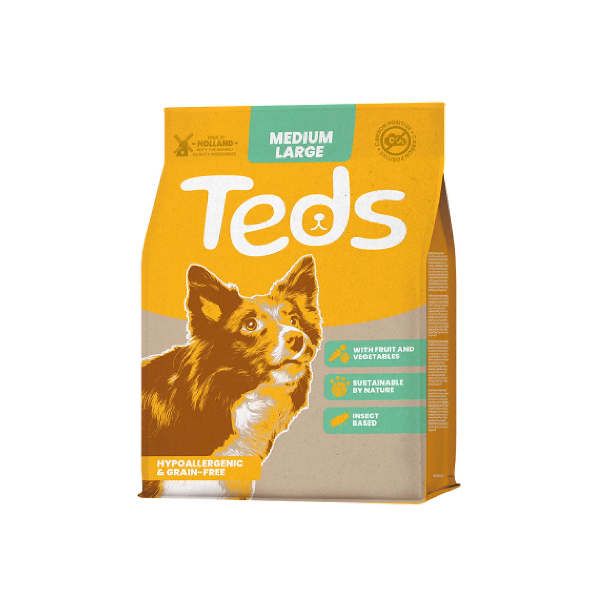 【泰德昆蟲Teds】荷蘭原裝進口低敏昆蟲蛋白飼料 - 中/大型犬