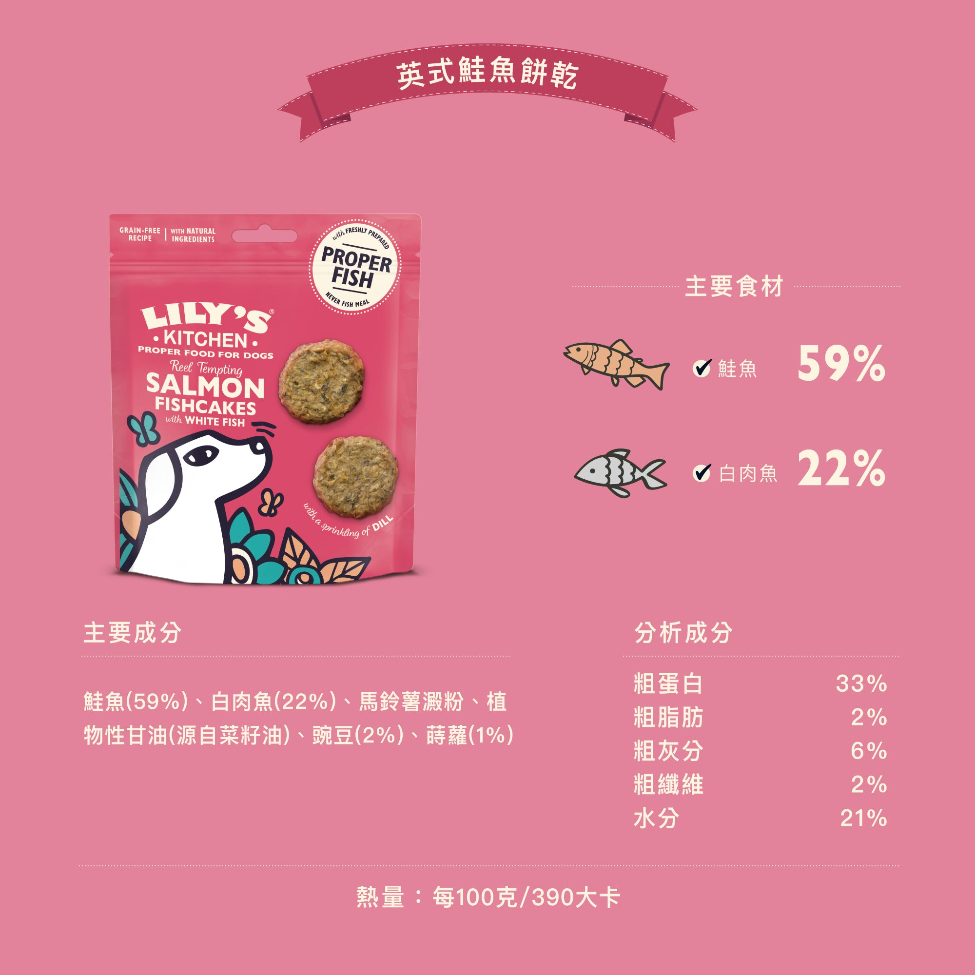 英式鮭魚餅乾(犬) 70g