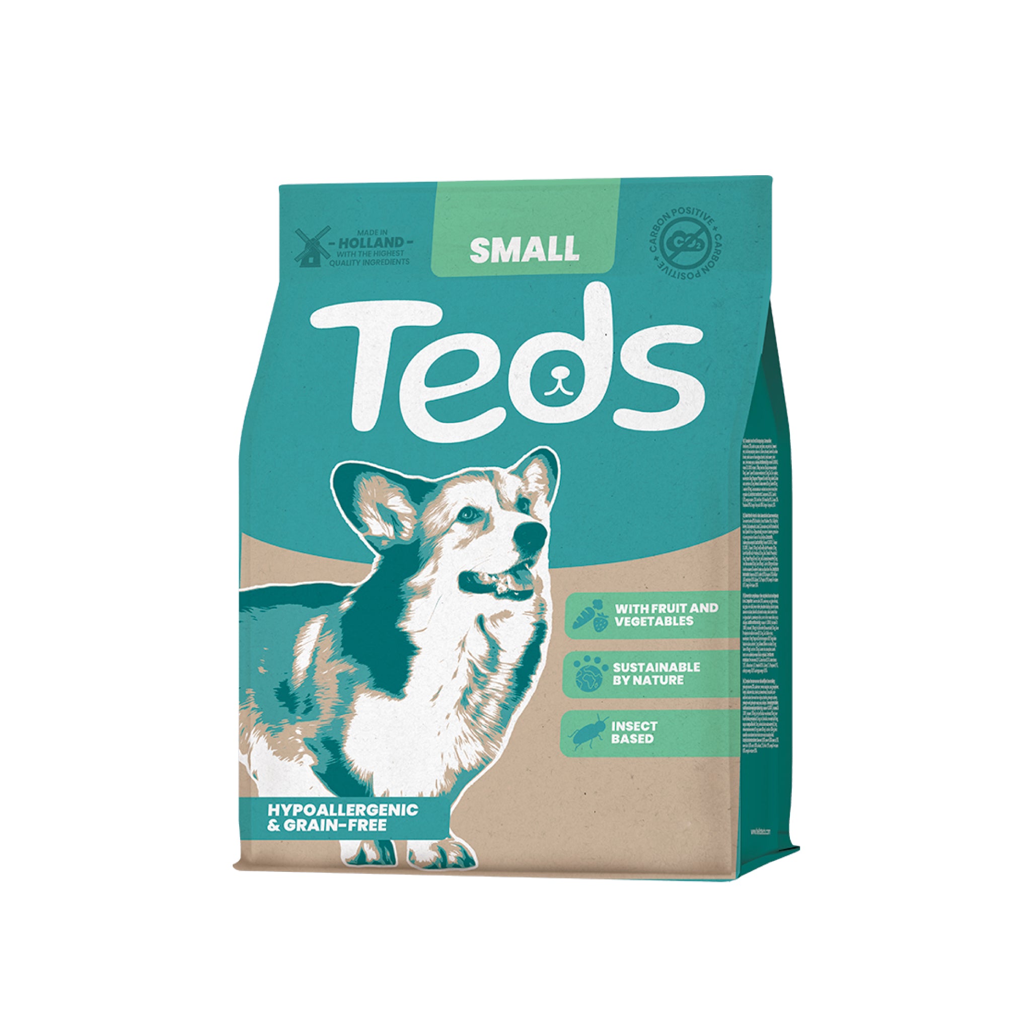 【泰德昆蟲Teds】荷蘭原裝進口低敏昆蟲蛋白飼料 - 小型犬