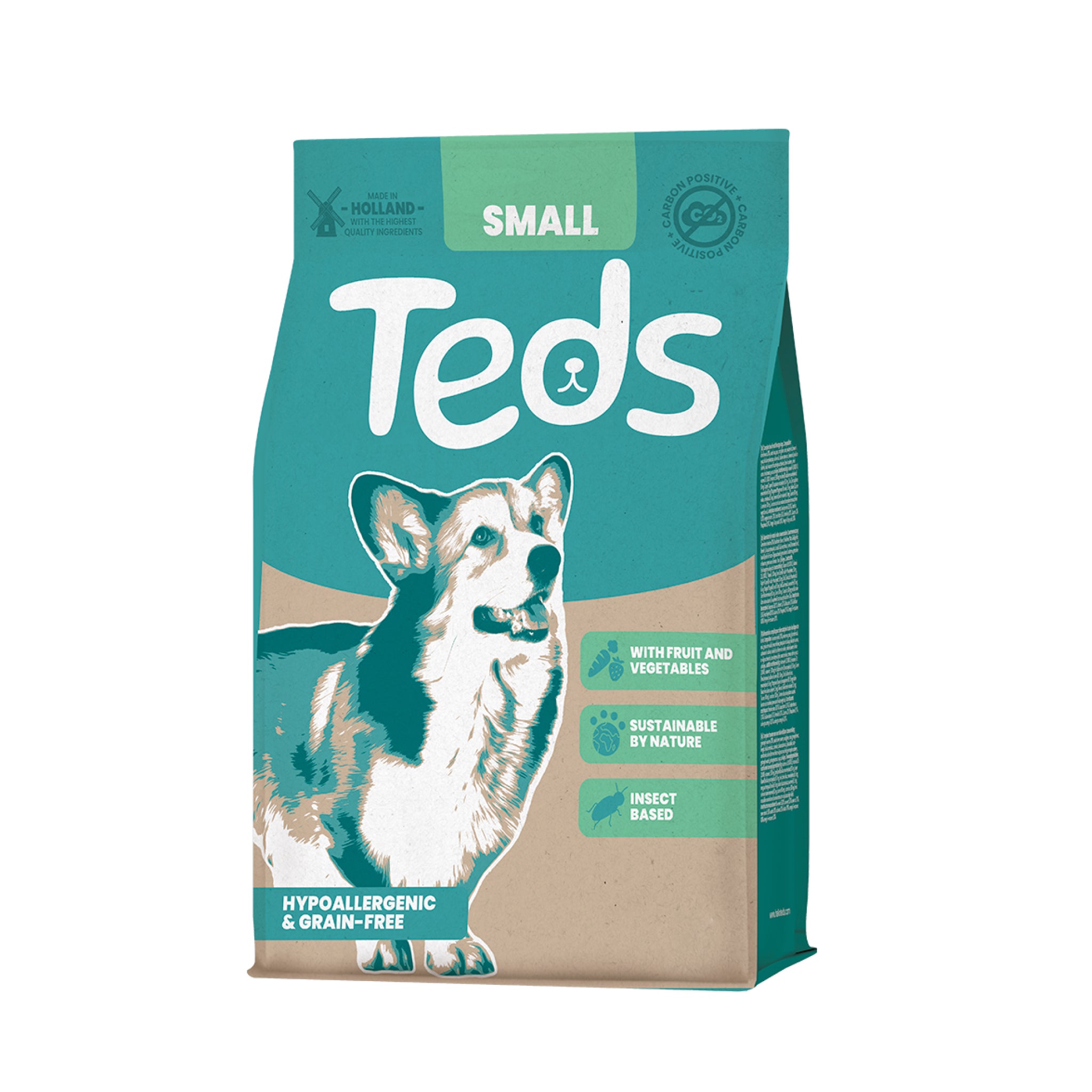 【泰德昆蟲Teds】荷蘭原裝進口低敏昆蟲蛋白飼料 - 小型犬