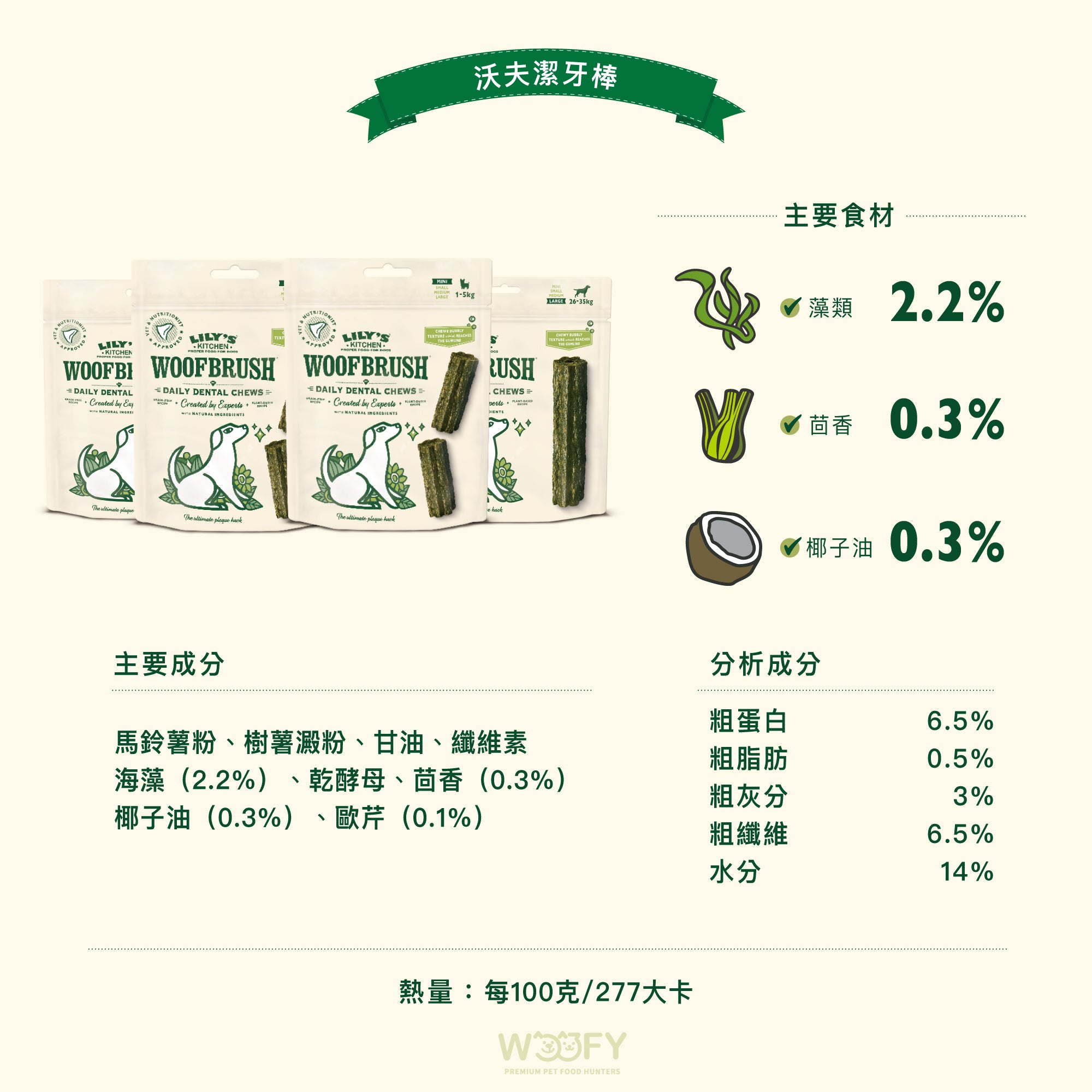 沃夫潔牙棒(犬) 中型多入包 7x28 克