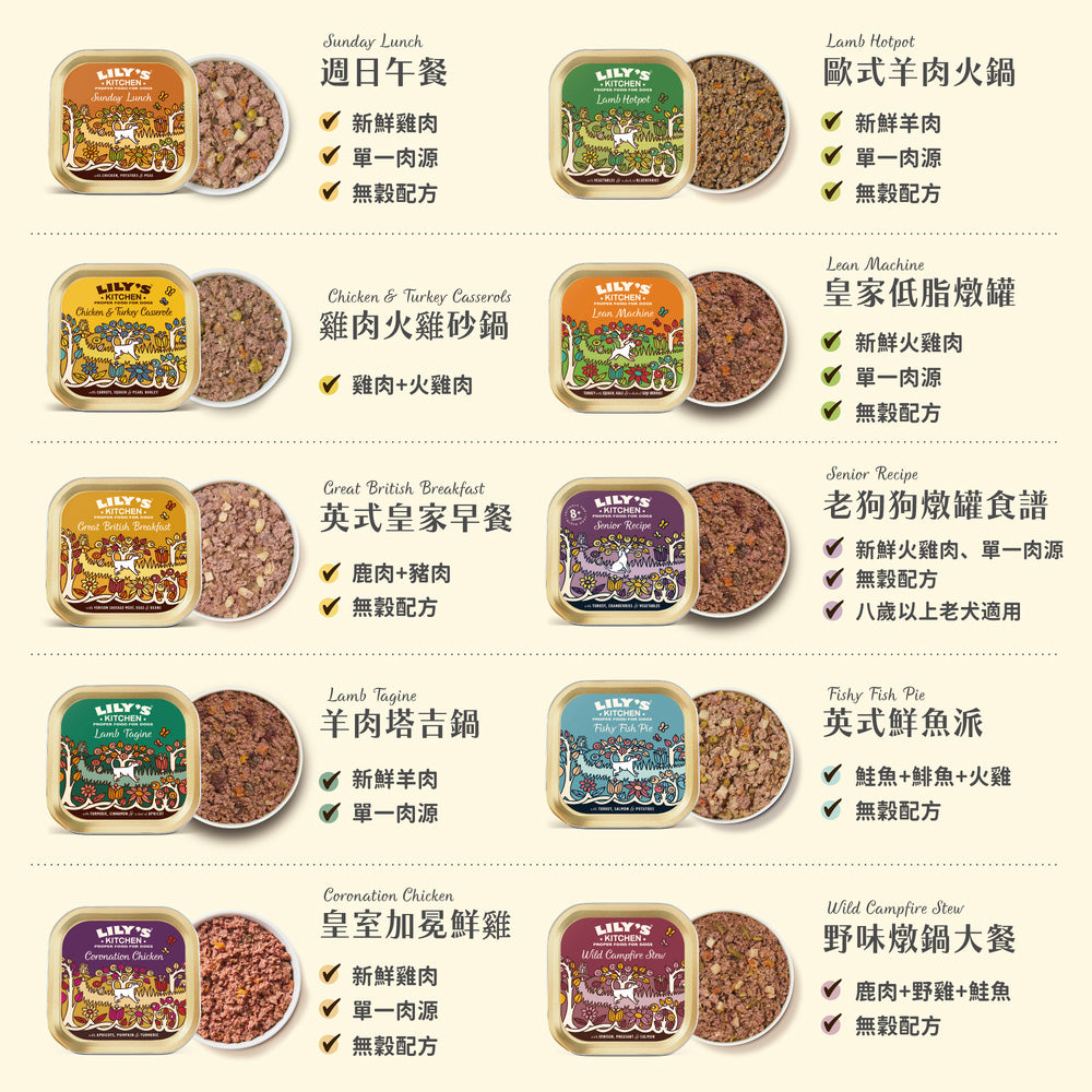 莉莉廚房® 150g犬主餐盒頂奢VIP組 (此為預購限量商品，12/15號後出貨)